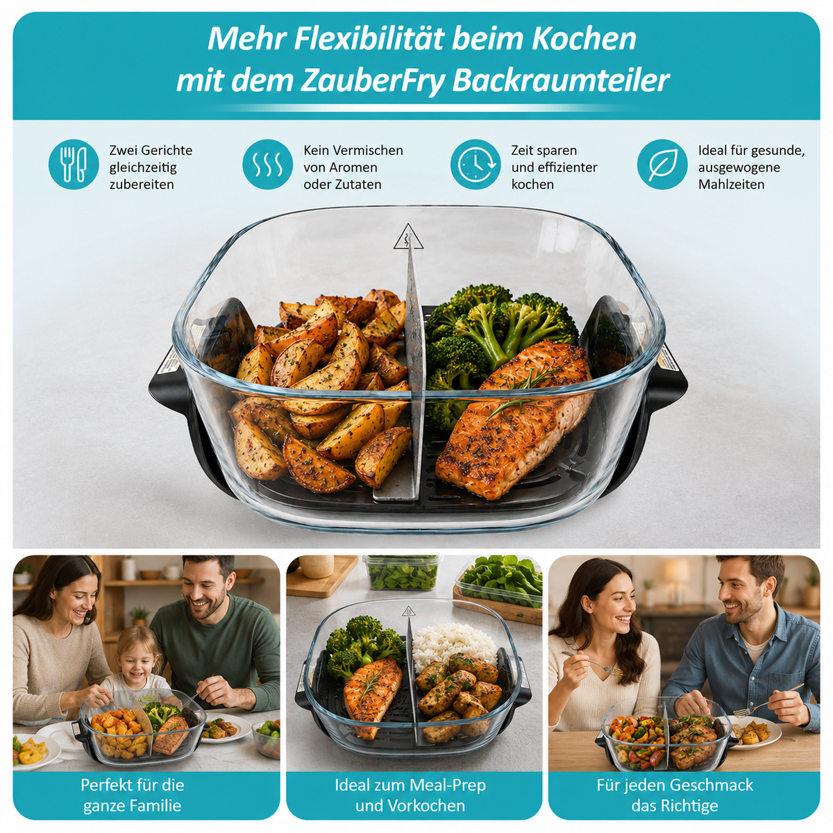 ZauberFry | Backraumteiler Set für Ninja CRISPi 4-in-1