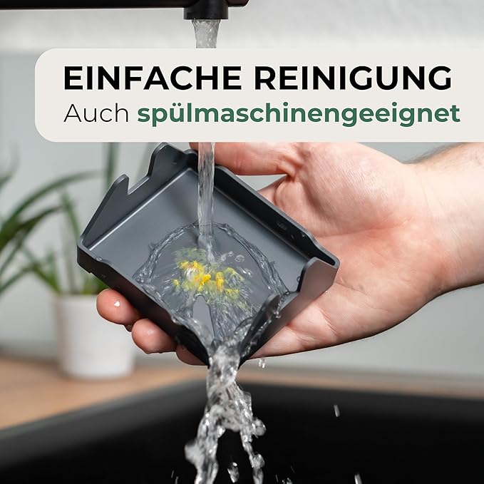 STERNEKOCH Deckelhalter mit Abtropfschale für Thermomix TM6, TM5 und Monsieur Cuisine Compact