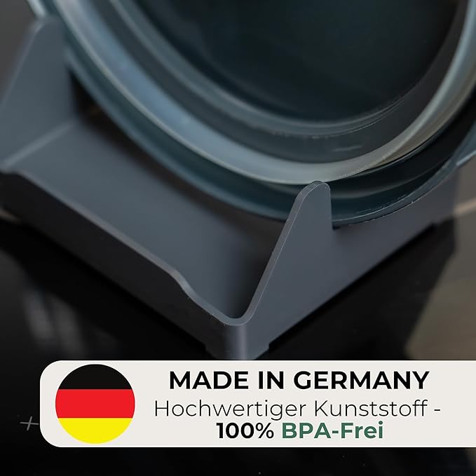 STERNEKOCH Deckelhalter mit Abtropfschale für Thermomix TM6, TM5 und Monsieur Cuisine Compact