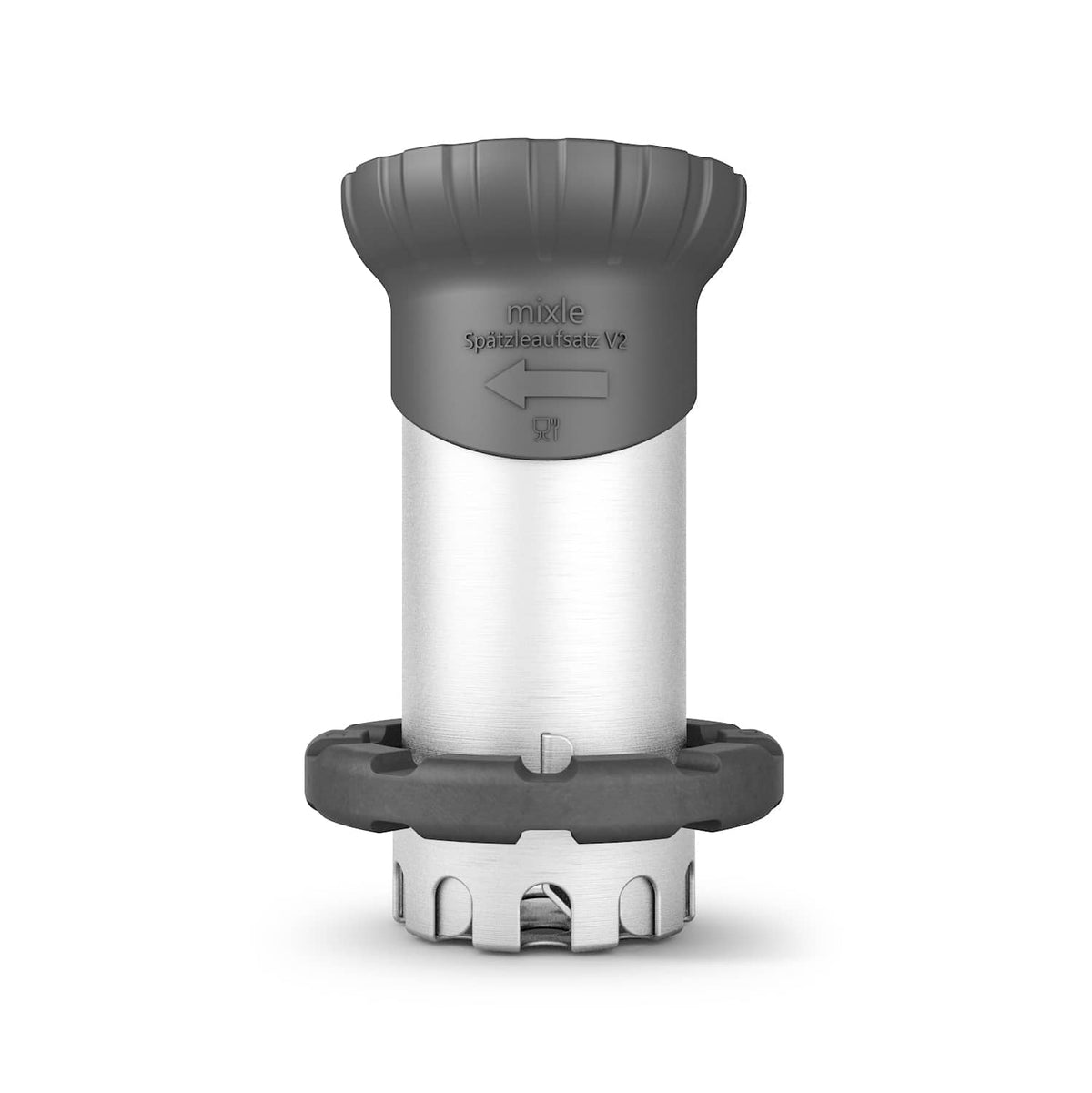 mixle® | Spätzleaufsatz V2 aus Edelstahl für Monsieur Cuisine Smart, Compact, Connect & Trend