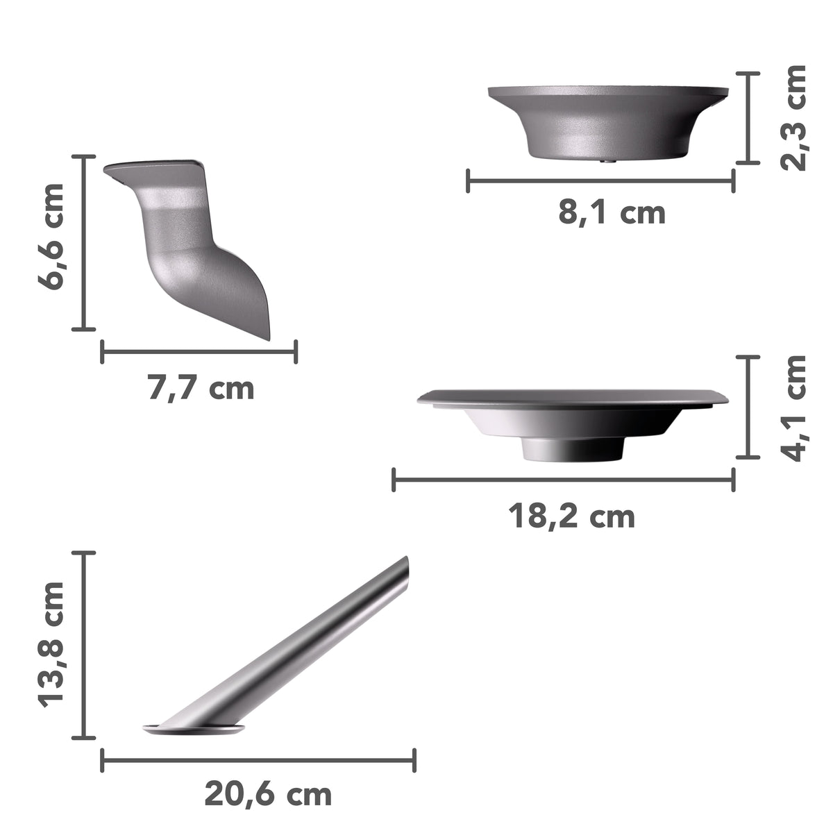 Trichtix® | Multifunktionstrichter 4er-Set für TM6, TM5