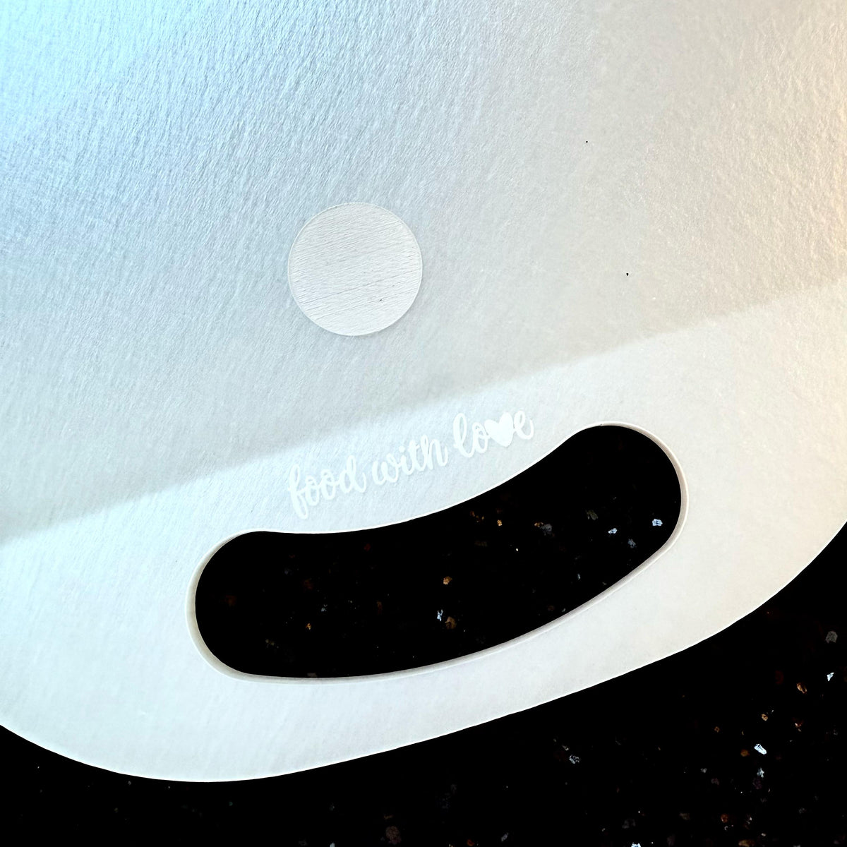 EasySlider® | Gleitbrett aus Acrylglas für Thermomix TM6, TM5 | «food with love» Edition
