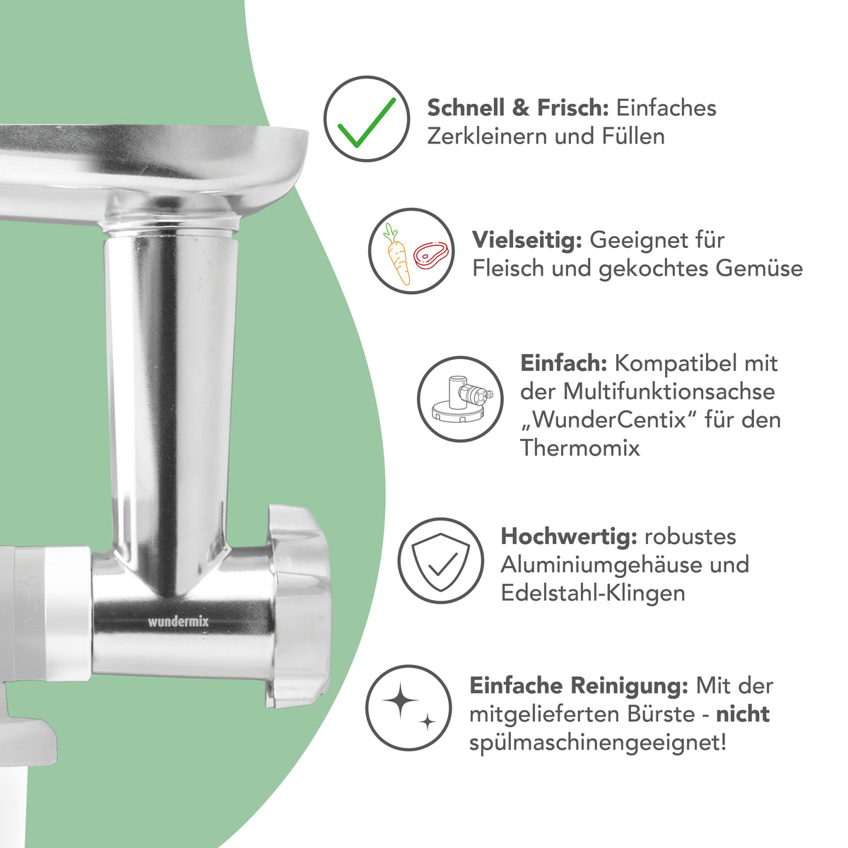 WunderCentix® | Starter-Set "Fleischwolf" für TM6, TM5