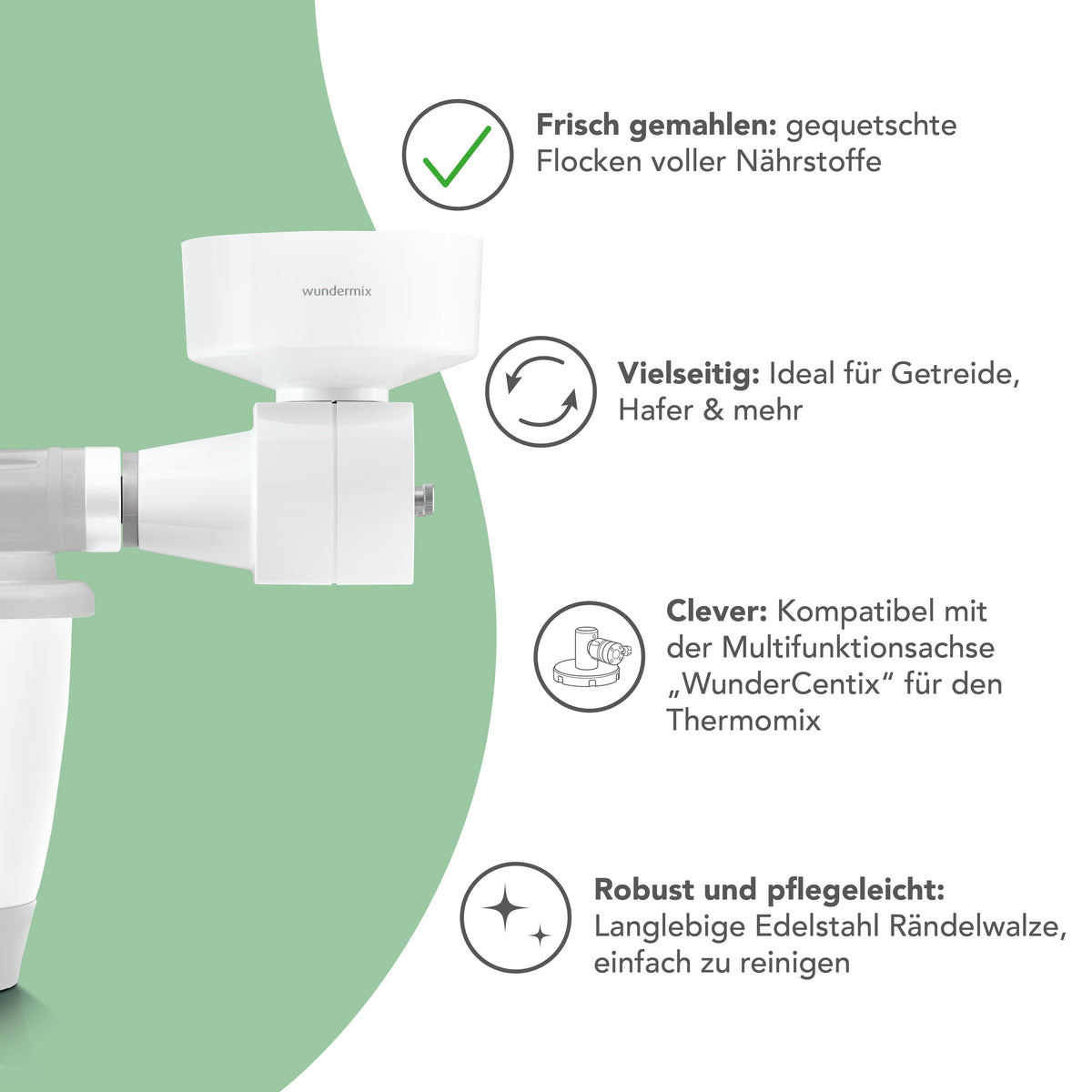 WunderCentix® Starter-Set "Flockenquetsche" für TM6, TM5
