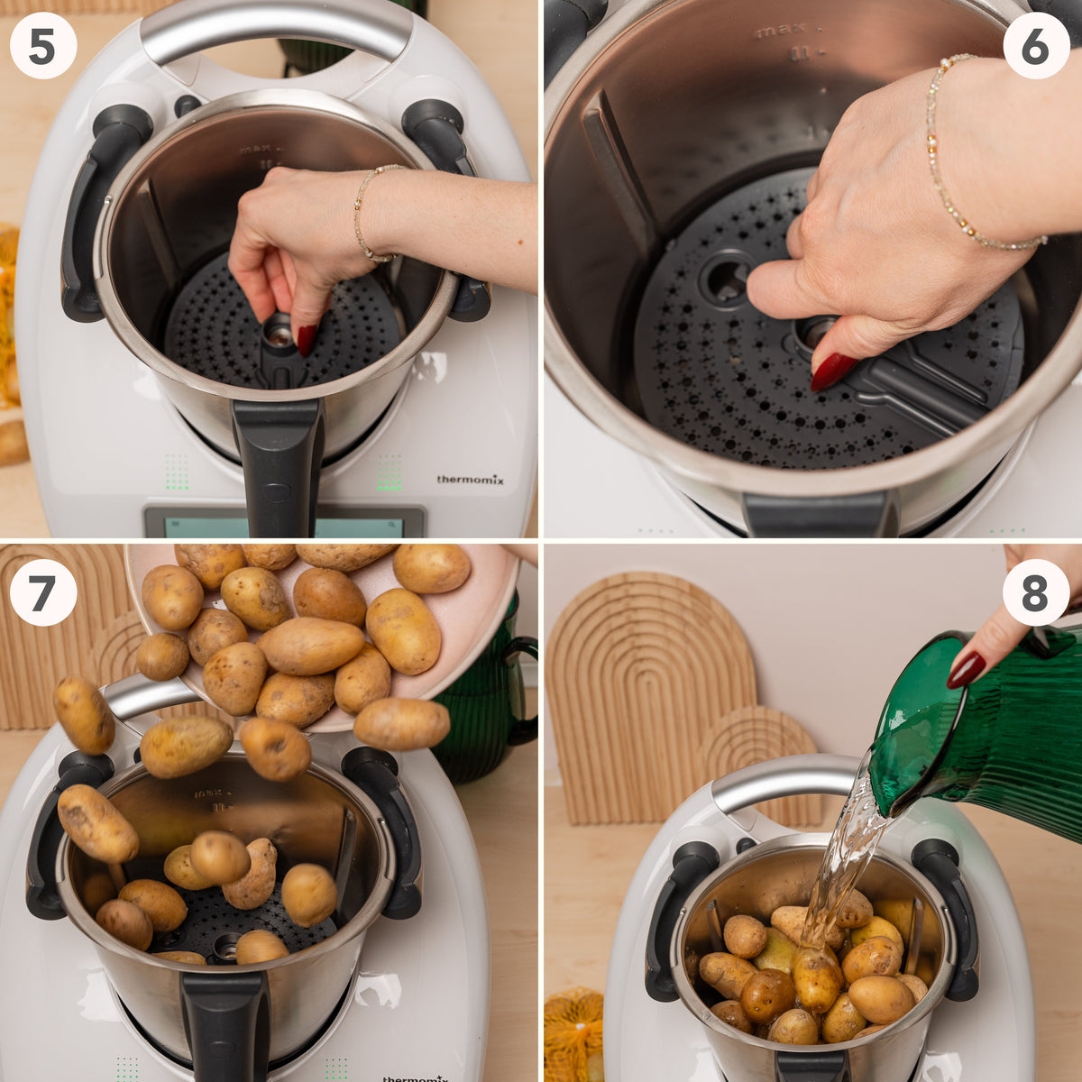 WunderPeeler® (mit Träger) | Kartoffelschäler-Aufsatz für Thermomix TM7, TM6, TM5, TM31