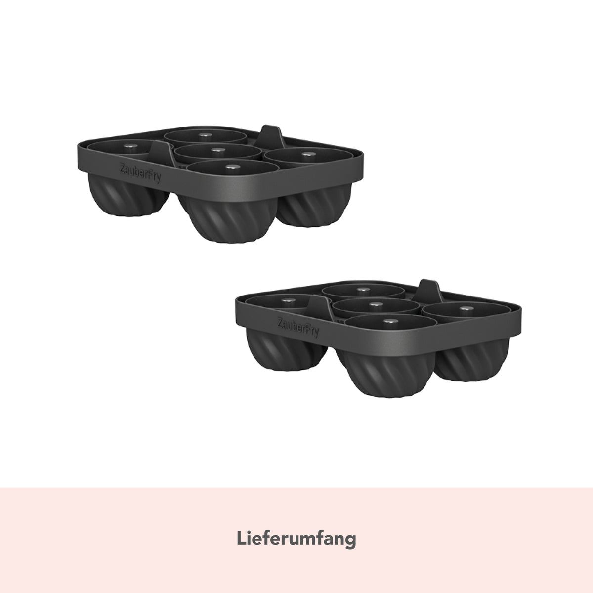 ZauberFry | Backform „Mini-Gugelhupf“ kompatibel mit Ninja Airfryer (2er-Set)