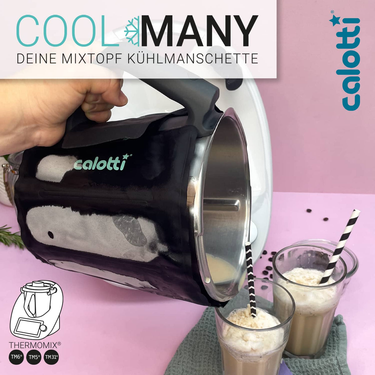 Calotti® Cool Many | Mixtopf-Kühlmanschette für Thermomix TM6, TM5, TM31
