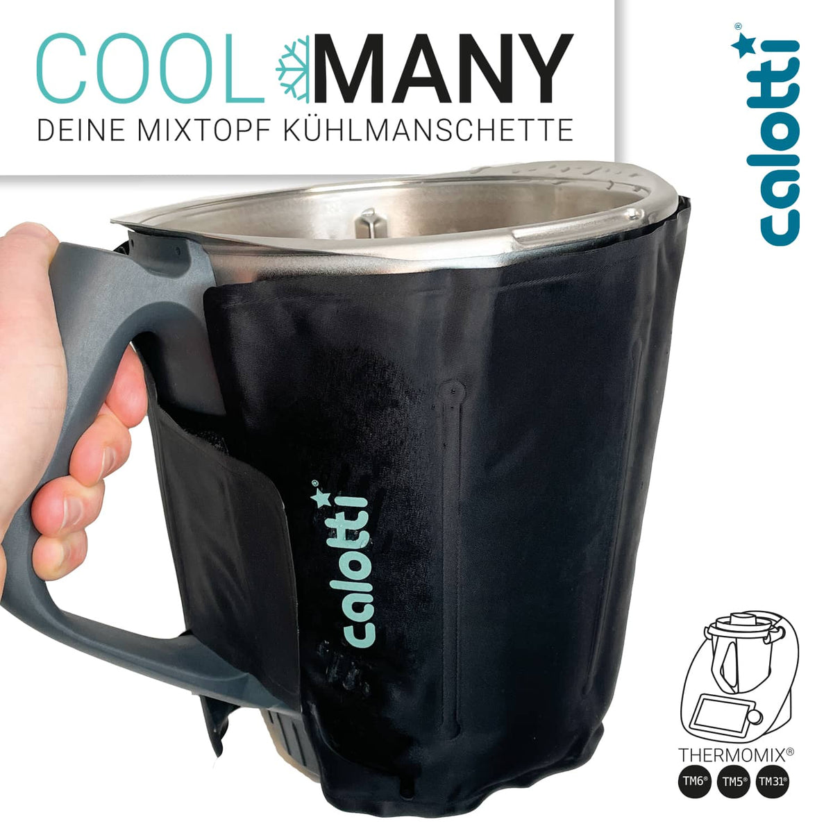 Calotti® Cool Many | Mixtopf-Kühlmanschette für Thermomix TM6, TM5, TM31