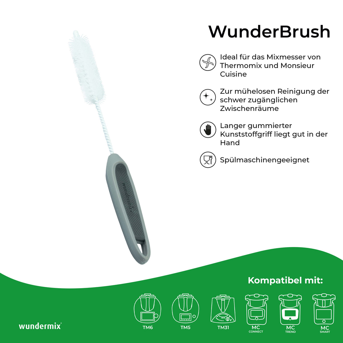 WunderBrush® Blade | Reinigungsbürste für Mixtopfmesser