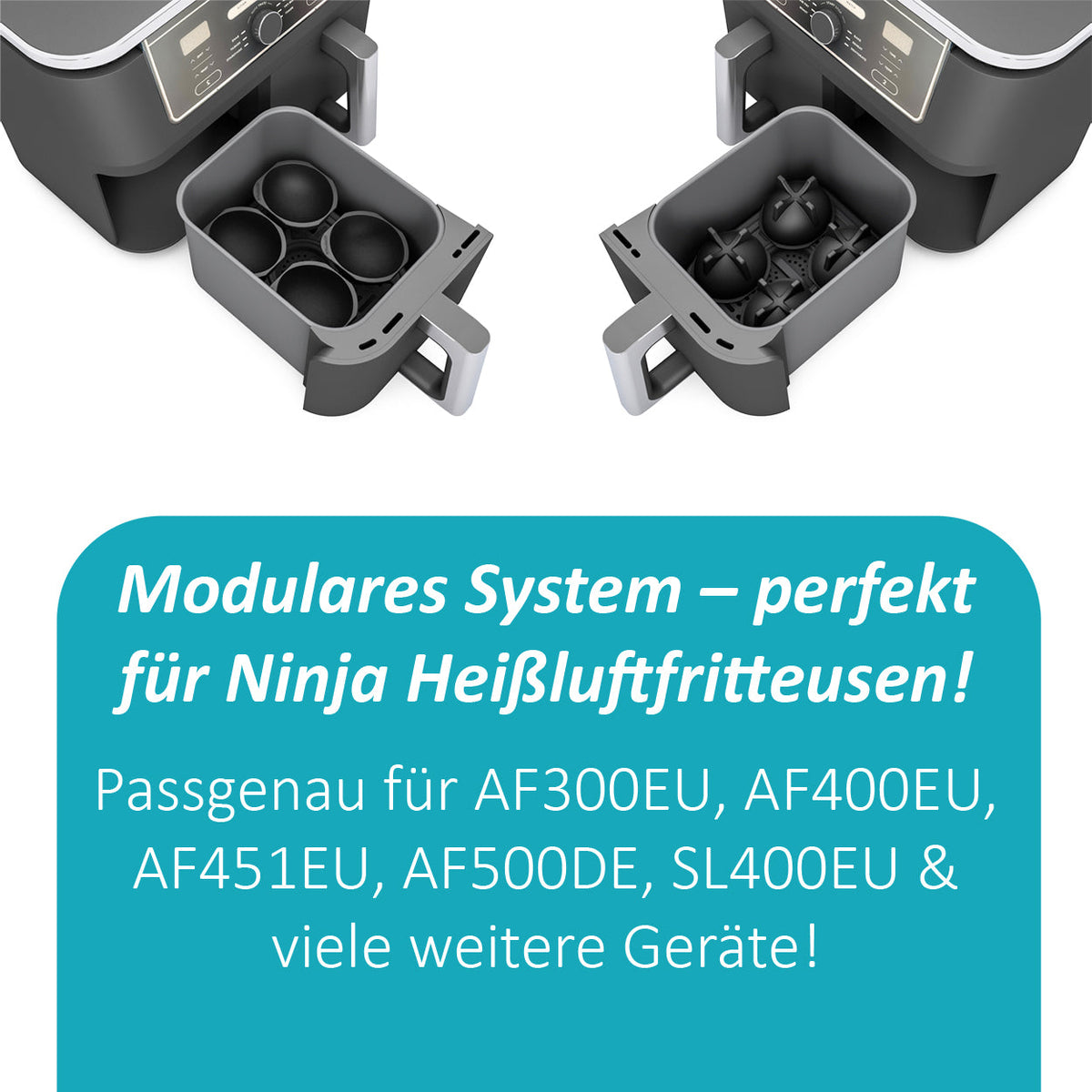 ZauberFry | Pochiereinsätze für Airfryer (4er-Set)