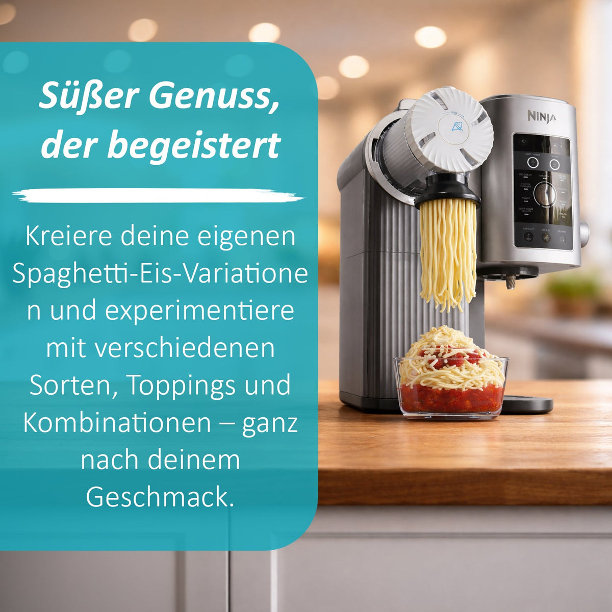 Swirlyzer | Spaghetti-Eis-Aufsatz für Ninja Creami Swirl