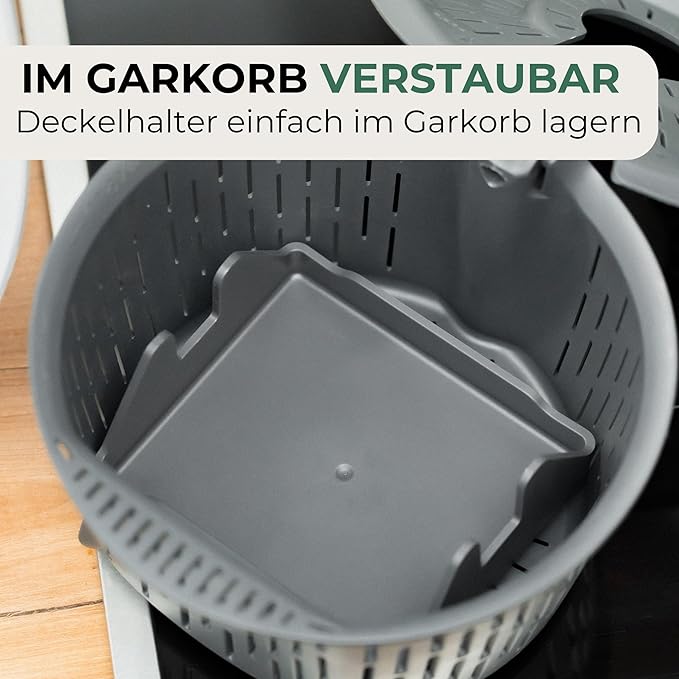 STERNEKOCH Deckelhalter mit Abtropfschale für Thermomix TM6, TM5 und Monsieur Cuisine Compact