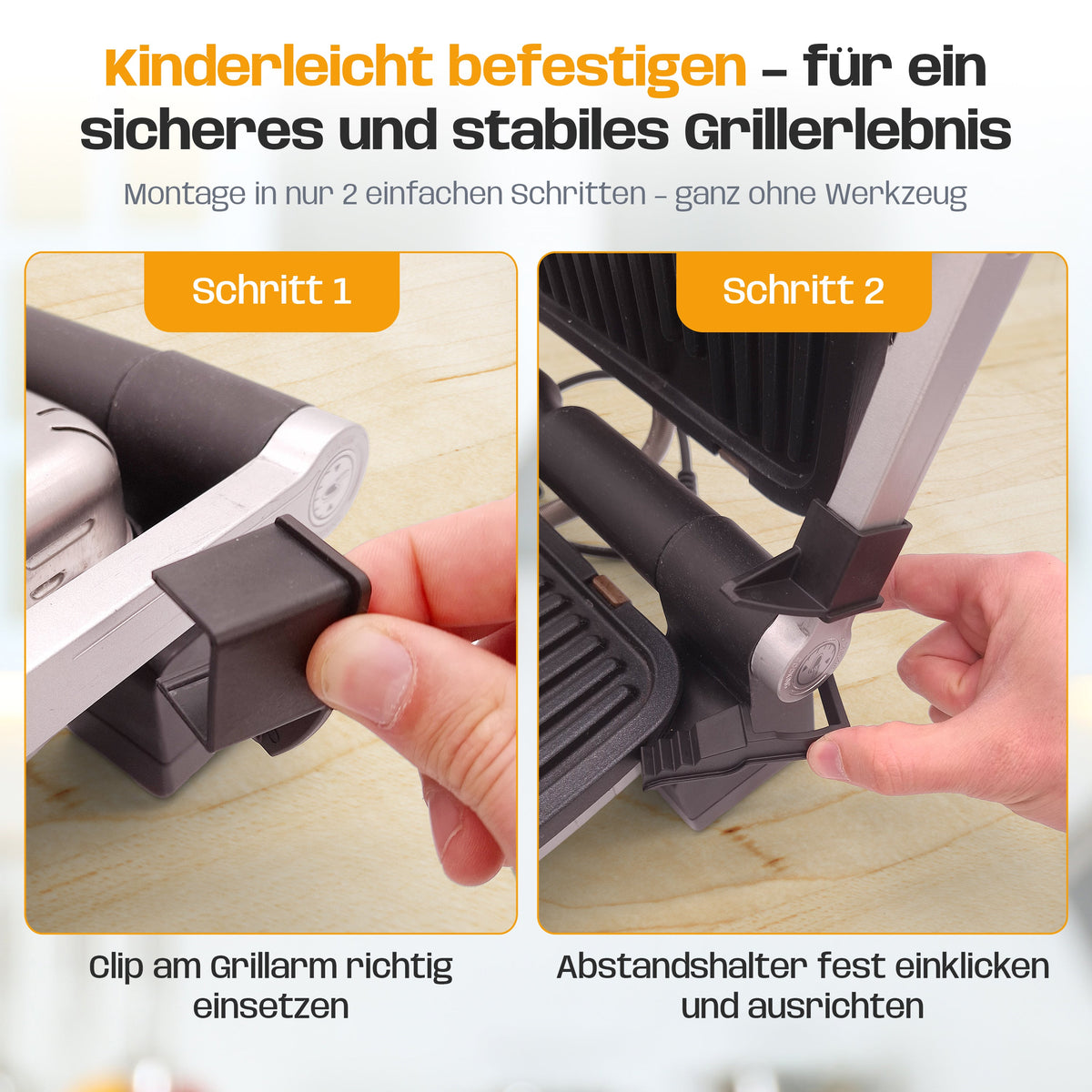 Abstandshalter Clip für Tefal Optigrill & OptiGrill XL