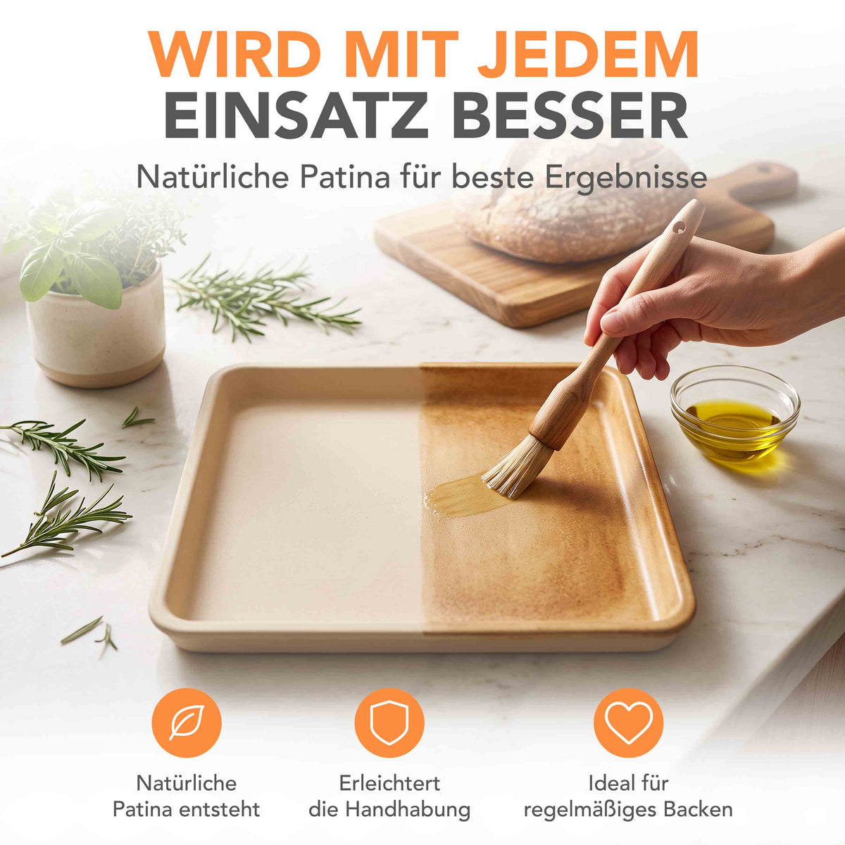 WunderKitchen® | Stoneware Backblech (41×30,5 cm)