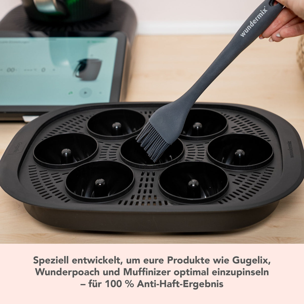 WunderBake | Silikonpinsel für Backformen, Grill & Küchenzubehör