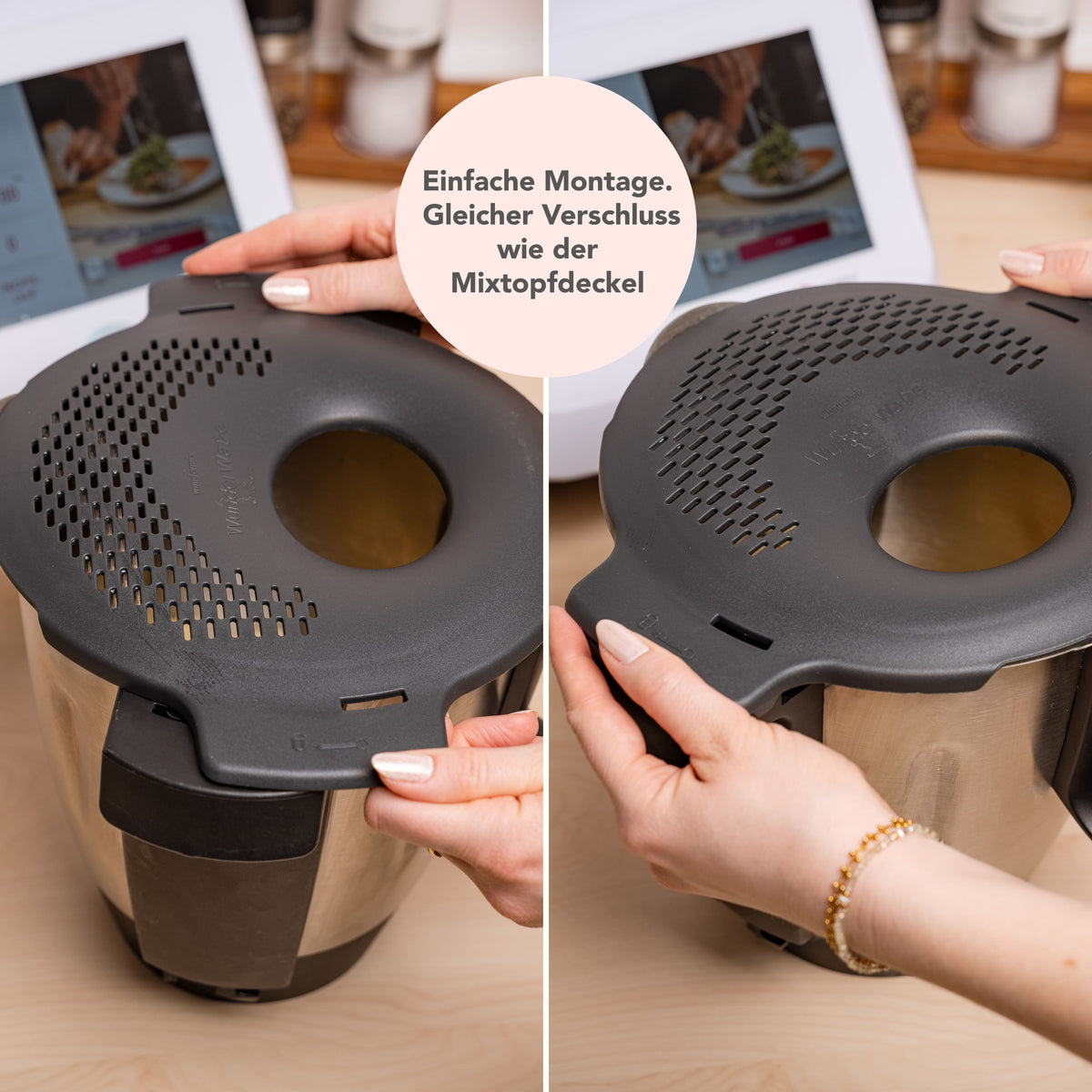 WunderWave® | Ausgusssieb für Monsieur Cuisine Connect, Trend und Smart