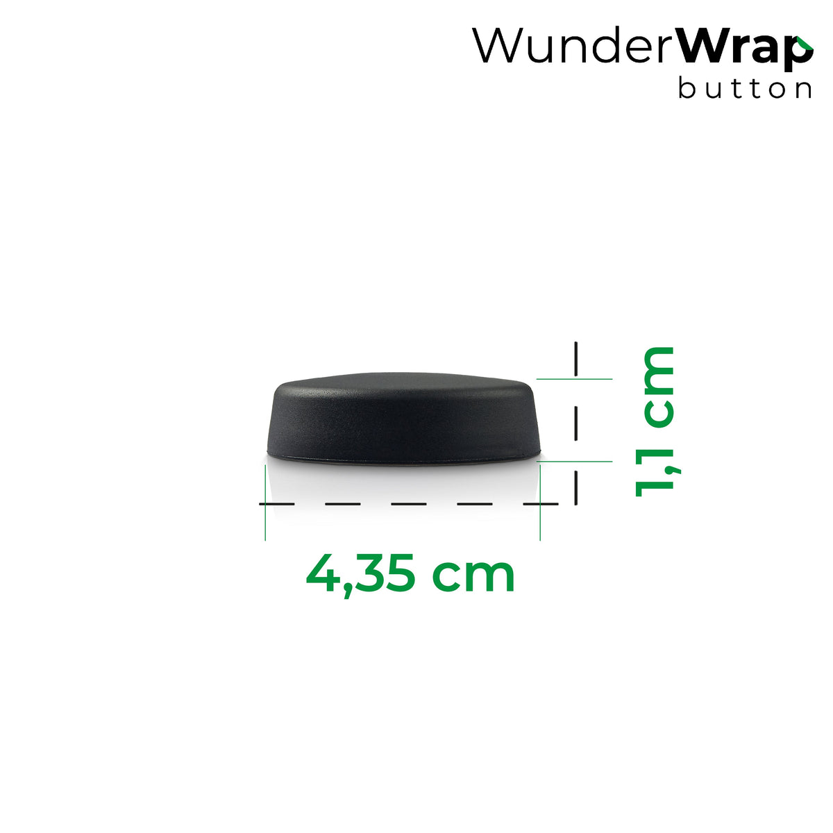 WunderWrap® Button | Drehknopfabdeckung für TM6, TM Friend | 2er-Set | schwarz