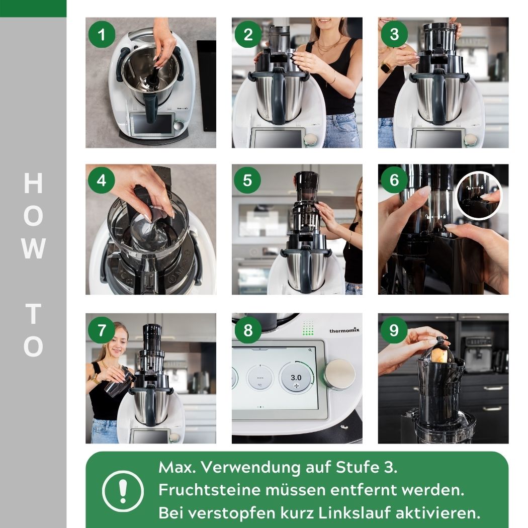 SaftPRO | Slowjuicer / Entsafter für Thermomix TM6/TM5