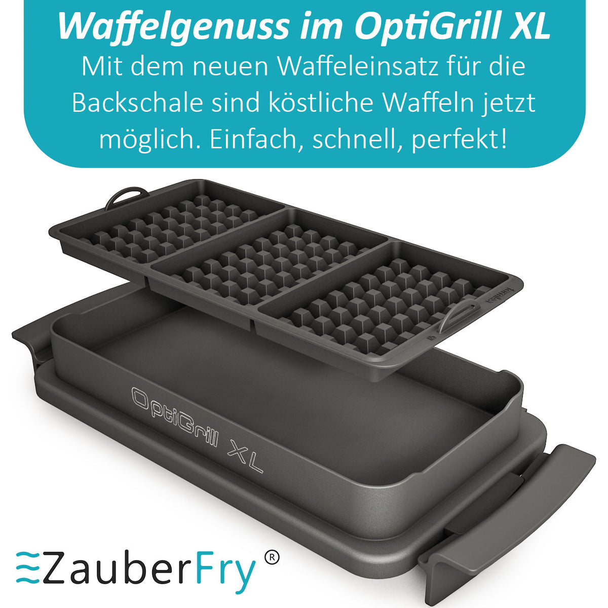 ZauberFry | Waffeleinsatz für OptiGrill XL